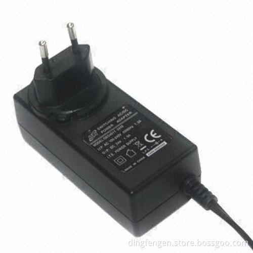 9V, 12V, 18V, 24V, 45W plug-in power adapter, EU type, GS, CE, RoHS, CEC, EN60950